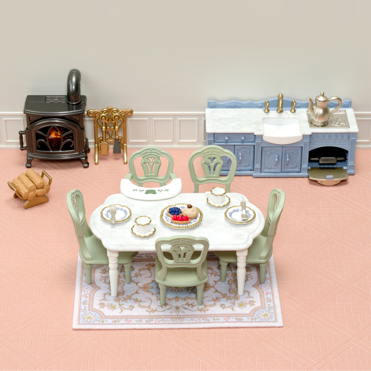 Riverside Roof Dining Collection - Manor Room Elegant Red - Image 2