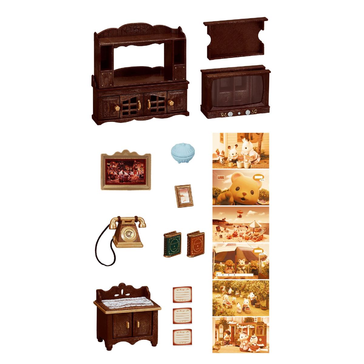 Set Classic Brown from Collection Telephone Television - Image 2