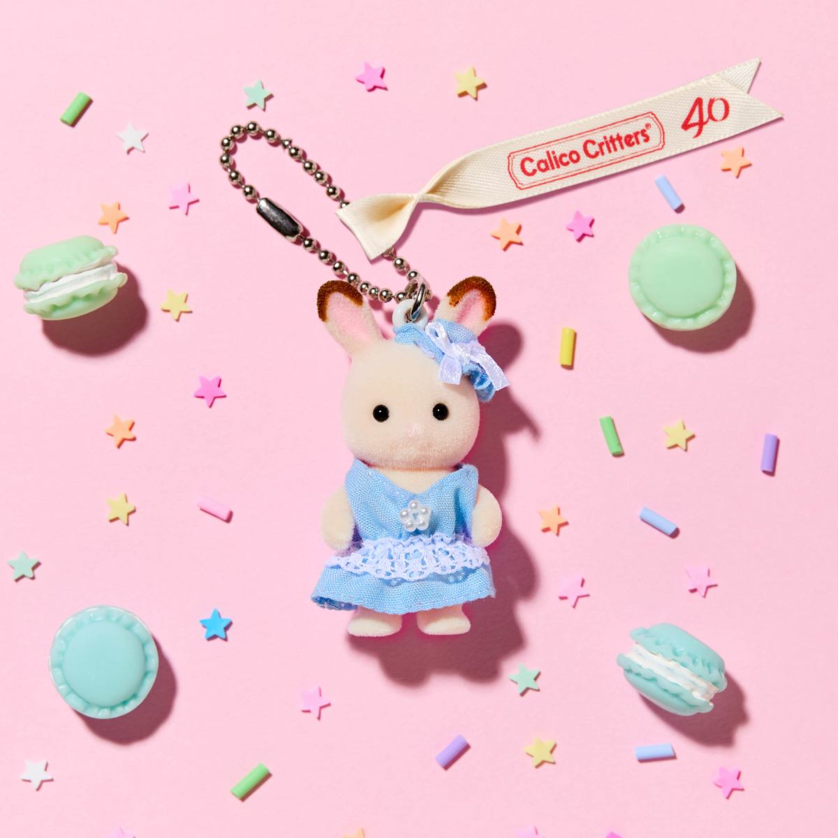 Rabbit Keychain Chocolate Baby Bluebell Edition - Image 2